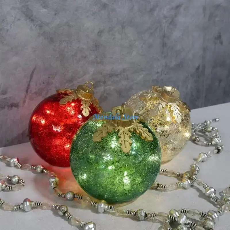 U2JC Cracked Plastic Christmas Sphere Decoration With Metal Snowflake Auto Off LED Lighting 6x6Inch Party Tabletop Display Ac
U2JC Cracked Plastic Christmas Sphere Decoration With Metal Snowflake Auto Off LED Lighting 6x6Inch Party Tabletop Display Ac