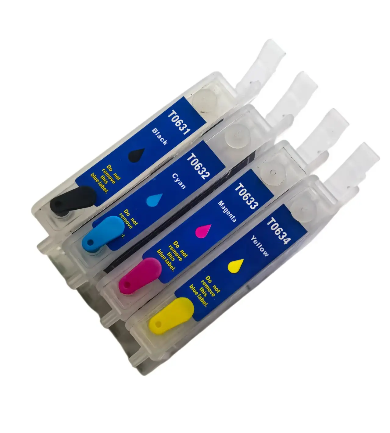 Многоразовые картриджи T0631 T0632 T0633 T0634 для принтеров Epson C67 C87 C87PE CX4100 CX4700 CX3700 с чипом автоматического сброса
Многоразовые картриджи T0631 T0632 T0633 T0634 для принтеров Epson C67 C87 C87PE CX4100 CX4700 CX3700 с чипом автоматического сброса