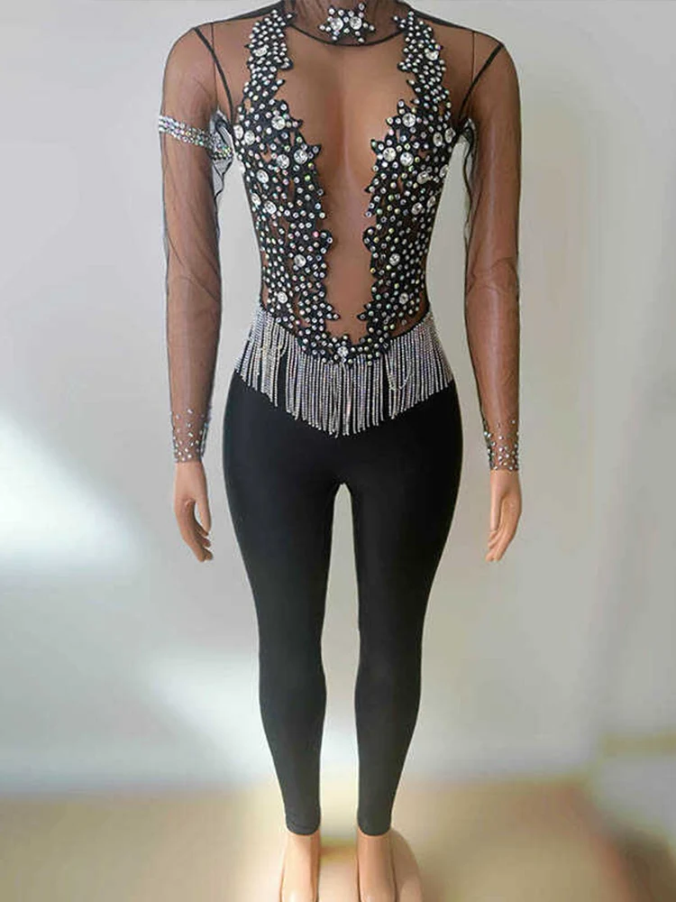 High Quality Hot Diamond Tassel Elastic Contrasting Color Jumpsuit 2024 New Fashion Custom Women'S Clothing
High Quality Hot Diamond Tassel Elastic Contrasting Color Jumpsuit 2024 New Fashion Custom Women'S Clothing