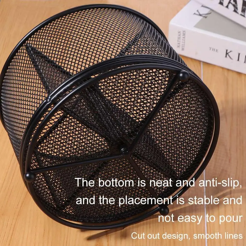 Metal 360° Rotating Mesh Pencil Holder Hollowed-out Creative Desktop Storage Container Multi-Purpose Smooth Eyebrow Pencil Stand
Metal 360° Rotating Mesh Pencil Holder Hollowed-out Creative Desktop Storage Container Multi-Purpose Smooth Eyebrow Pencil Stand