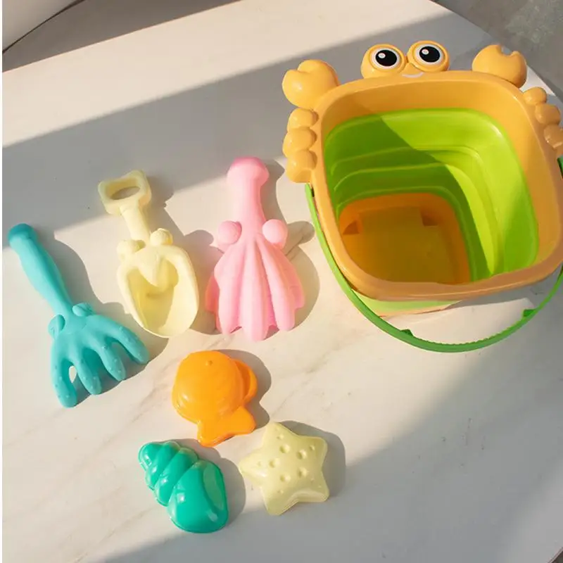 Beach Toys for Kids Sand Set Sand Foldable Bucket Beach Shovel Toys for Toddlers Summer Beach Game Children Toys Water Play Tool
Beach Toys for Kids Sand Set Sand Foldable Bucket Beach Shovel Toys for Toddlers Summer Beach Game Children Toys Water Play Tool