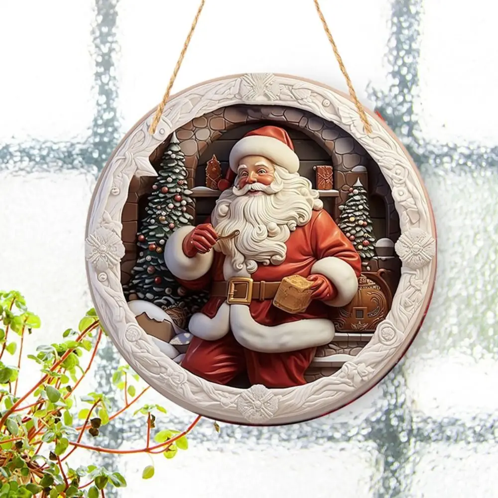 Cartoon Santa Claus Porch Wreath Wooden Snow Scene Fence Hanging Sign Retro 20cm Xmas Porch Decoration Hanging
Cartoon Santa Claus Porch Wreath Wooden Snow Scene Fence Hanging Sign Retro 20cm Xmas Porch Decoration Hanging