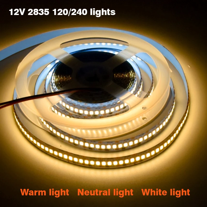 8MM PCB LED Strip Light DC12V 24V 2835 120Leds/m 240Leds/ Flexible LED Tape Ribbon Rope Lamp 3000K 4000K 6000K Home Decor Stripe
8MM PCB LED Strip Light DC12V 24V 2835 120Leds/m 240Leds/ Flexible LED Tape Ribbon Rope Lamp 3000K 4000K 6000K Home Decor Stripe