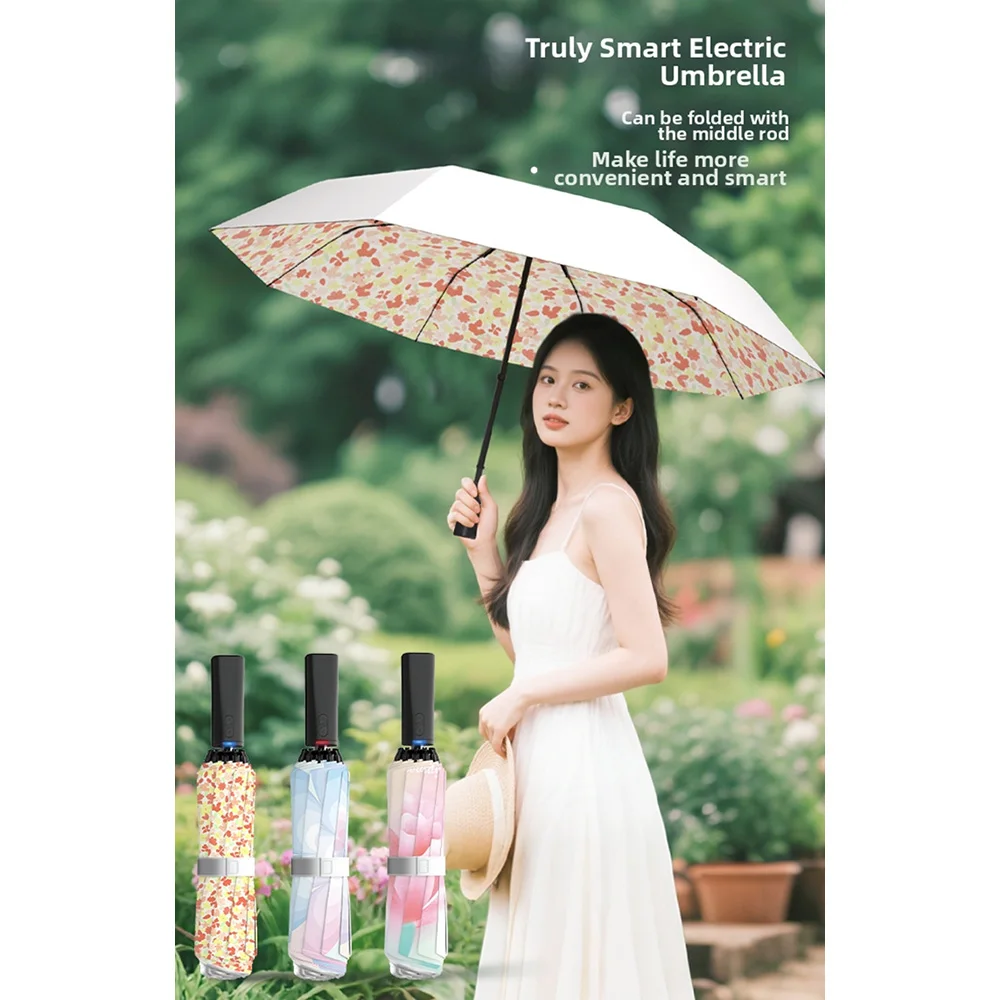 Electric smart Umbrella Business Strong And Durable Wind-resistant Umbrella Anti-UV Sunscreen Umbrella Women's Sunny
Electric smart Umbrella Business Strong And Durable Wind-resistant Umbrella Anti-UV Sunscreen Umbrella Women's Sunny