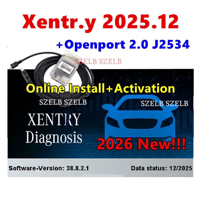 Диагностическое ПО Xentry 2025.12 (версия 2026) с удаленной установкой + Tactrix Openport 2.0 J2534 – инструмент для чип-тюнинга ЭБУ и сканер OBD2
Диагностическое ПО Xentry 2025.12 (версия 2026) с удаленной установкой + Tactrix Openport 2.0 J2534 – инструмент для чип-тюнинга ЭБУ и сканер OBD2