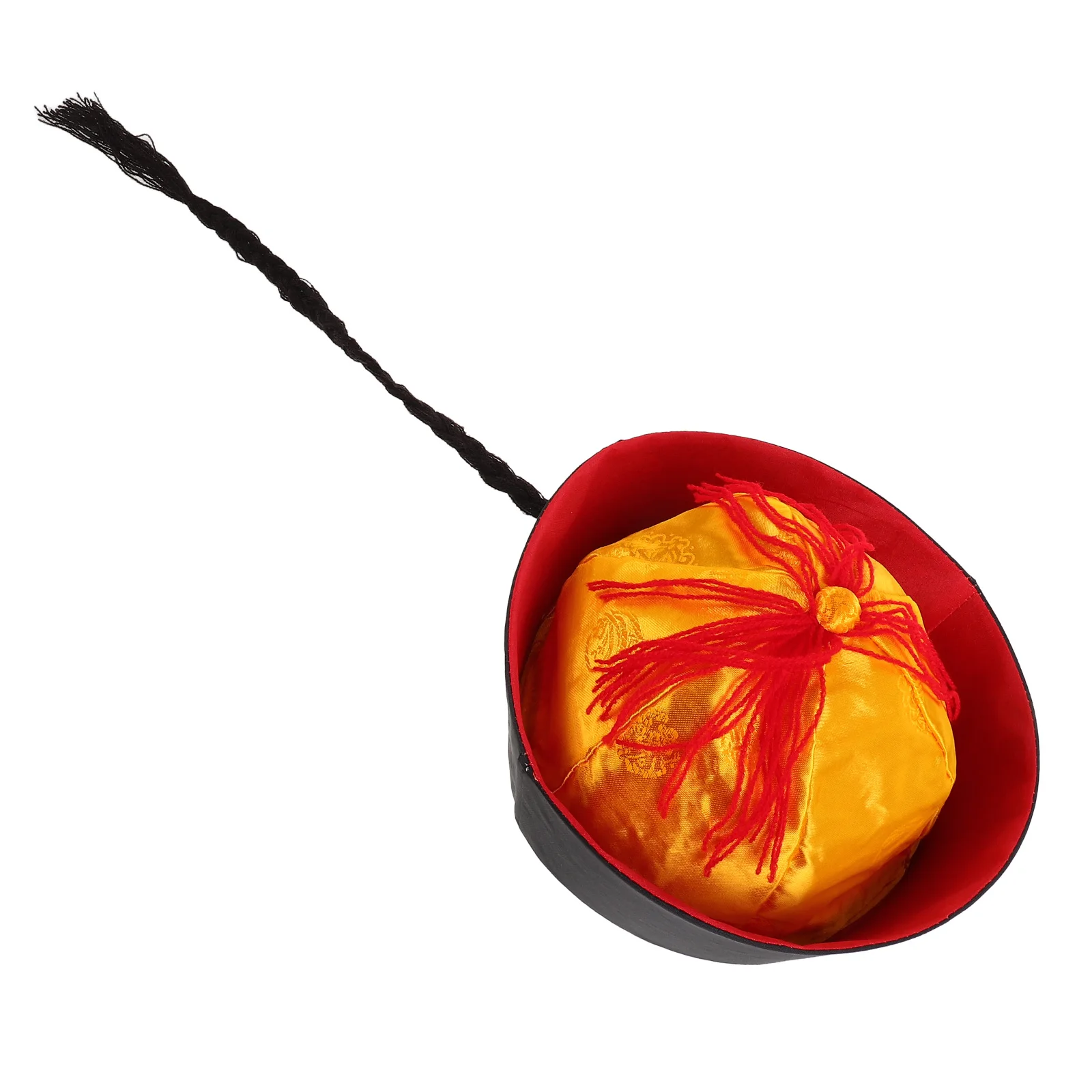 Hat Chinese Ponytail Emperor Cap Cosplay Costume Hanfu Historical Party Hats Black Dance Performance Braid Design Safe
Hat Chinese Ponytail Emperor Cap Cosplay Costume Hanfu Historical Party Hats Black Dance Performance Braid Design Safe