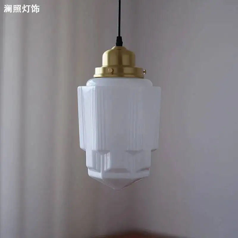 Art Deco Retro Brass Glass Pendant - Nordic Mid-Century for Cafe Bedroom, Vintage Lighting Decor with Style Home Fixture
Art Deco Retro Brass Glass Pendant - Nordic Mid-Century for Cafe Bedroom, Vintage Lighting Decor with Style Home Fixture