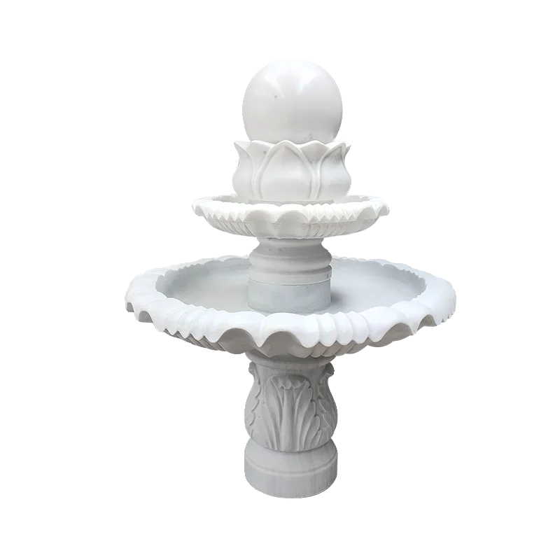 Stone fountain marble white marble feng shui ball fountain outdoor villa courtyard new Chinese-style flowing water ornament
Stone fountain marble white marble feng shui ball fountain outdoor villa courtyard new Chinese-style flowing water ornament