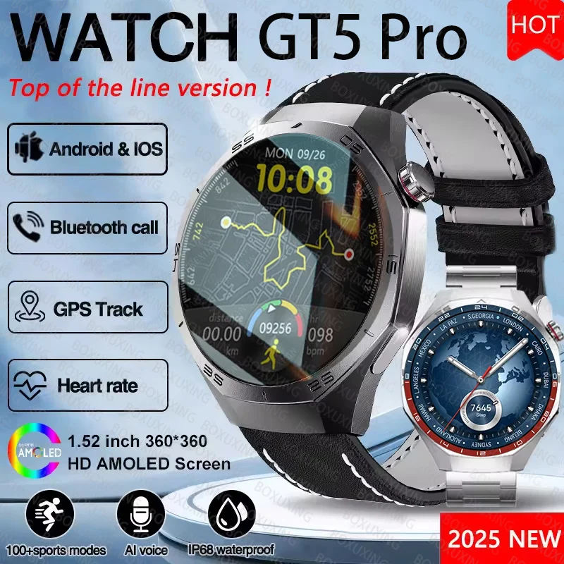 Новинка 2025 года для Huawei Watch GT5Pro, военные GPS-смарт-часы для мужчин, полный сенсорный экран, спортивные, фитнес-тести, голосовой вызов, умные часы
Новинка 2025 года для Huawei Watch GT5Pro, военные GPS-смарт-часы для мужчин, полный сенсорный экран, спортивные, фитнес-тести, голосовой вызов, умные часы