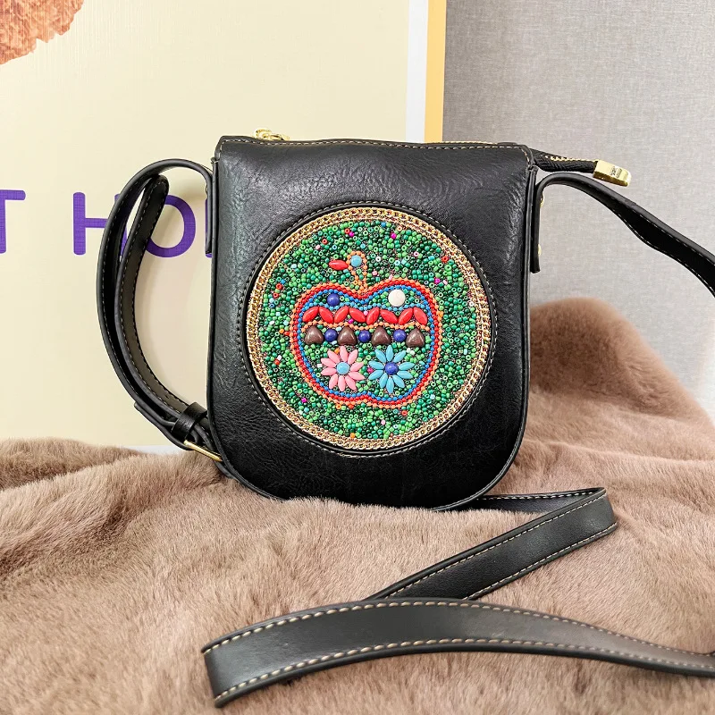 green Apple Pattern Beaded Fashion Shoulder Bag Ethnic Style Small PU Crossbody Bag for Women handmade boho crossbody mini boho
green Apple Pattern Beaded Fashion Shoulder Bag Ethnic Style Small PU Crossbody Bag for Women handmade boho crossbody mini boho