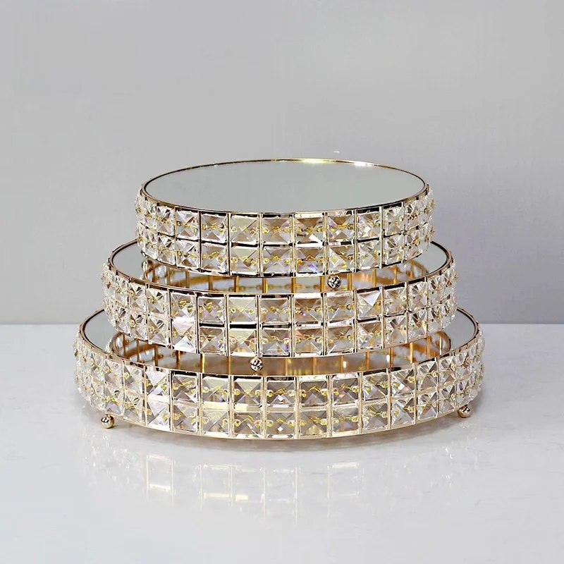 European Style Crystal Mirror round Cake Display Stand Gold Crystal Tray Dessert Display Storage Rack Creative Pattern Short ...
European Style Crystal Mirror round Cake Display Stand Gold Crystal Tray Dessert Display Storage Rack Creative Pattern Short ...