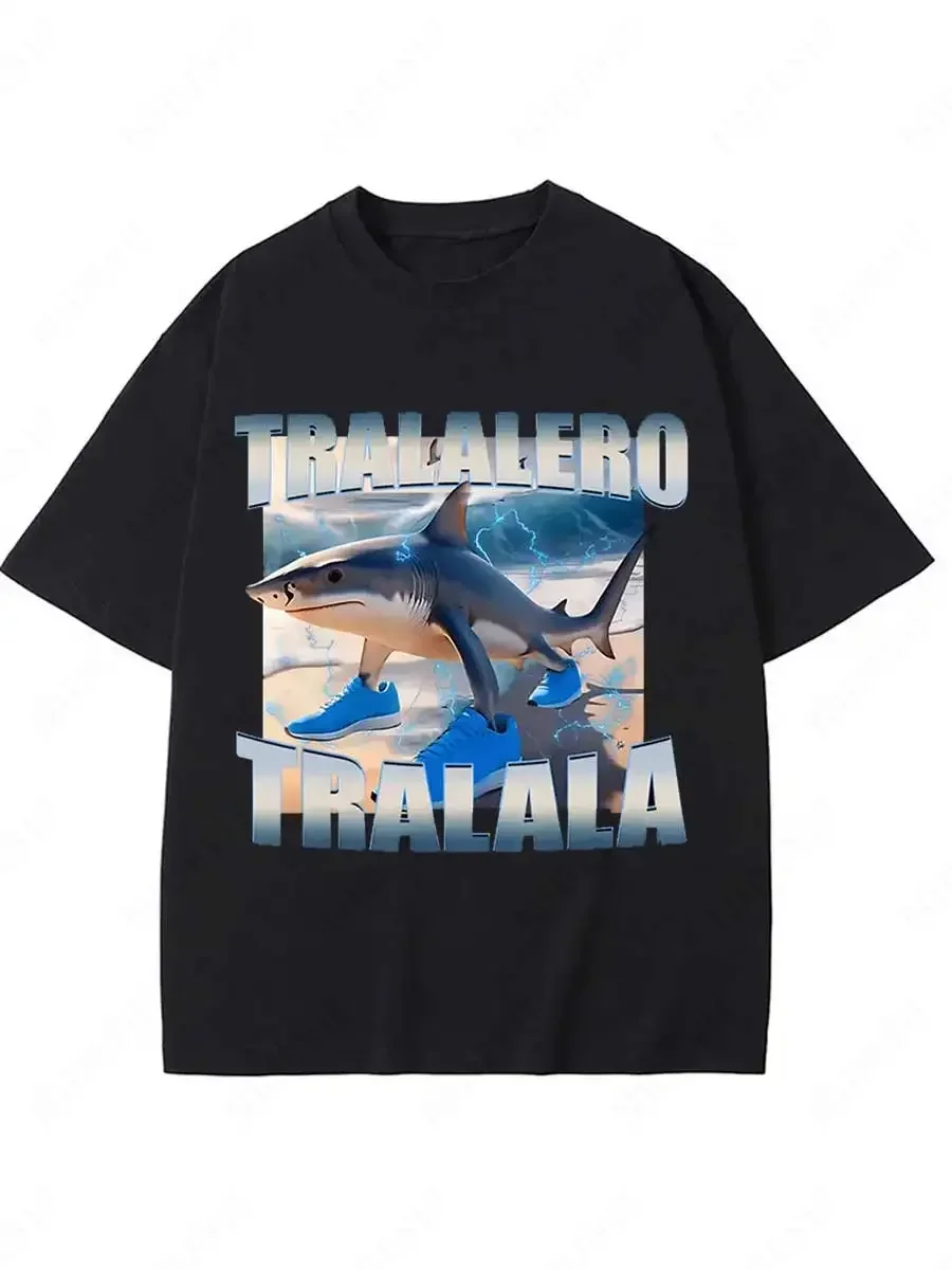 Tralalero Tralala Bootleg Brainrot Italian Brainrot Meme T-Shirt Funny Shark Men Women Short Sleeve T Shirt Cotton Summer Tops
Tralalero Tralala Bootleg Brainrot Italian Brainrot Meme T-Shirt Funny Shark Men Women Short Sleeve T Shirt Cotton Summer Tops