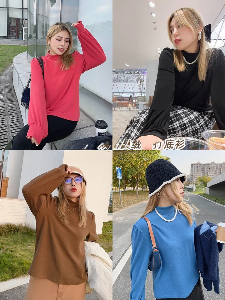 Vogana Large Size Original Thi Warm Loose Base irt Soft Australian Velvet f High Collar Boting irt Korean Sle C...
Vogana Large Size Original Thi Warm Loose Base irt Soft Australian Velvet f High Collar Boting irt Korean Sle C...