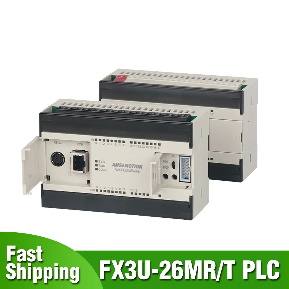 FX3U Ethernet PLC FX3U-M26MR-E FX3U-48MR for Mitsubishi Programmable Logic Controller Transistor Relay Analog
FX3U Ethernet PLC FX3U-M26MR-E FX3U-48MR for Mitsubishi Programmable Logic Controller Transistor Relay Analog