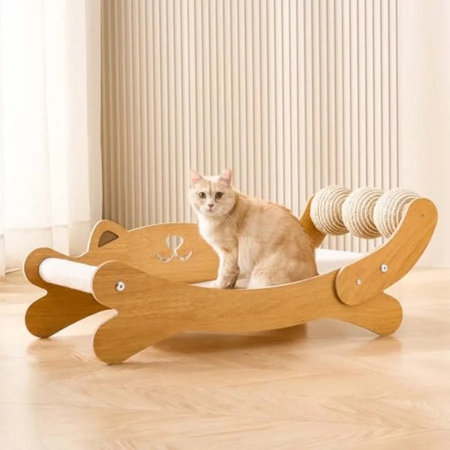 Cat Scratch Pad with Replacement Scratching Felt, Large Cat Scratcher Bed Hammock Lounge for Scratching Pad, Protects Furniture
Cat Scratch Pad with Replacement Scratching Felt, Large Cat Scratcher Bed Hammock Lounge for Scratching Pad, Protects Furniture