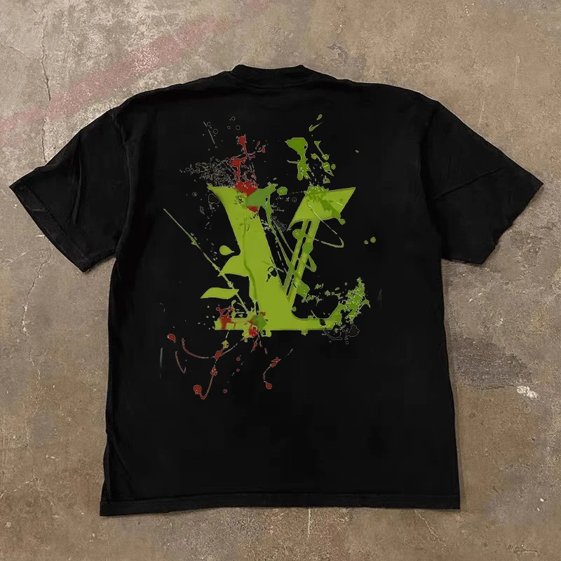 High-quality cotton printed T-shirts for men and women in the summer of 2025 casual loose short-sleeved couple tops
High-quality cotton printed T-shirts for men and women in the summer of 2025 casual loose short-sleeved couple tops