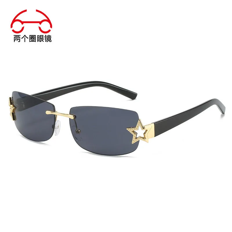 Unisex Rimless Rectangle Sunglasses Y2K Star Decor Fashion Designer Square Eyewear Trendy Neutral Street Style Shades vintage
Unisex Rimless Rectangle Sunglasses Y2K Star Decor Fashion Designer Square Eyewear Trendy Neutral Street Style Shades vintage