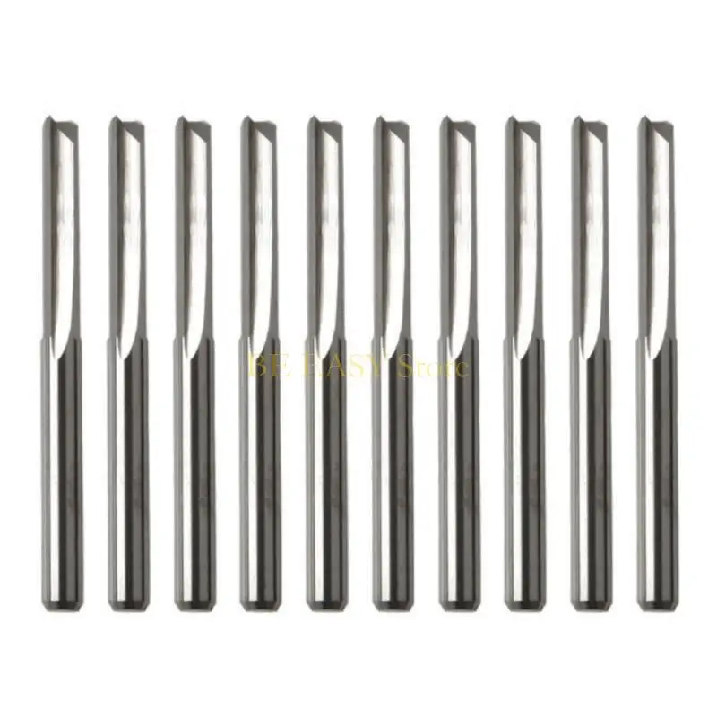 E28F 10Pcs Router Bit 3.175mm Straight Slot High Speed Steel Milling Cutter Flute Router Bit For Hardwood Metal Engraving
E28F 10Pcs Router Bit 3.175mm Straight Slot High Speed Steel Milling Cutter Flute Router Bit For Hardwood Metal Engraving