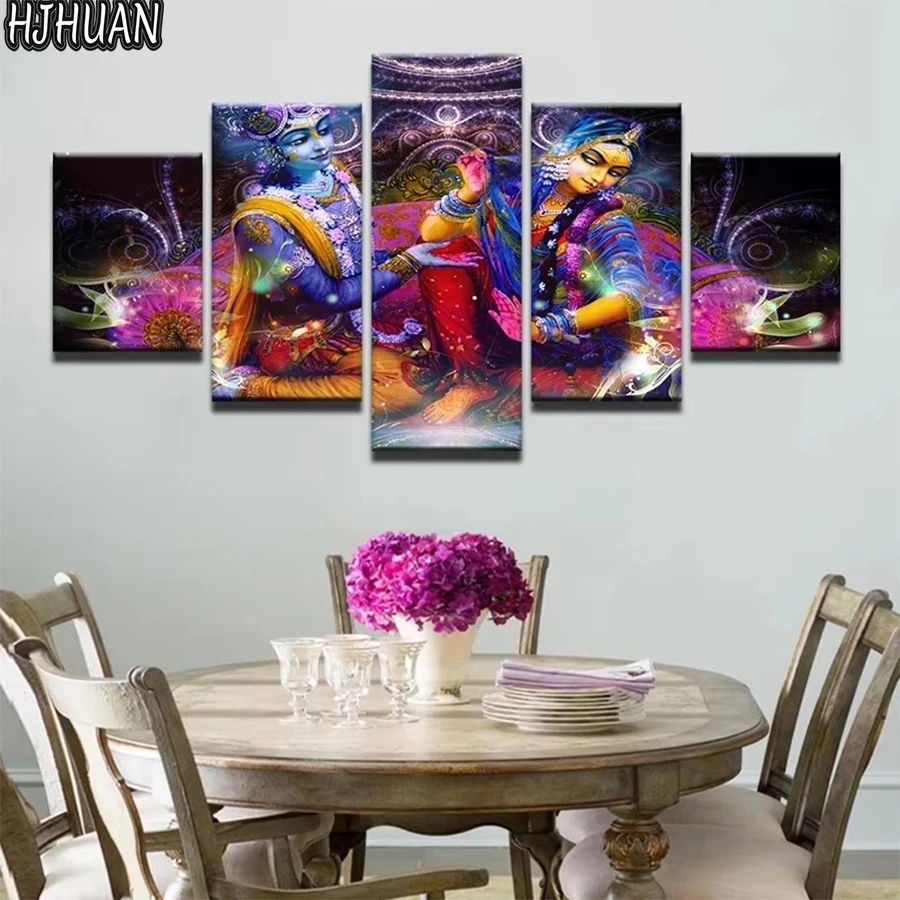 5pcs diamond embroidery Portrait of the Indian Queen Cross stitch Modern decor mosaic diamond painting square/round diy pictures
5pcs diamond embroidery Portrait of the Indian Queen Cross stitch Modern decor mosaic diamond painting square/round diy pictures