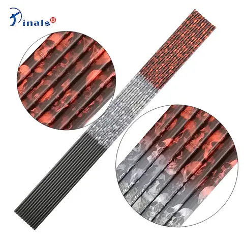 Pinals Archery New CAMO Carbon Arrows Shaft ID4.2mm Spine 300-600 Recurve Bow Archery Shooting 6/12pcs