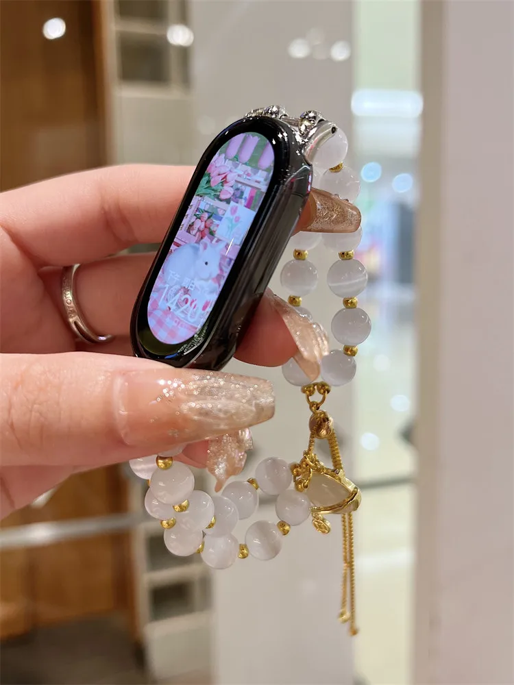 Браслет с жемчугом для Xiaomi Mi Band 8, Женские Ювелирные изделия, цепочка для браслета Mi Band 7 6 5 4 3, Сменные аксессуары для умных часов
Браслет с жемчугом для Xiaomi Mi Band 8, Женские Ювелирные изделия, цепочка для браслета Mi Band 7 6 5 4 3, Сменные аксессуары для умных часов