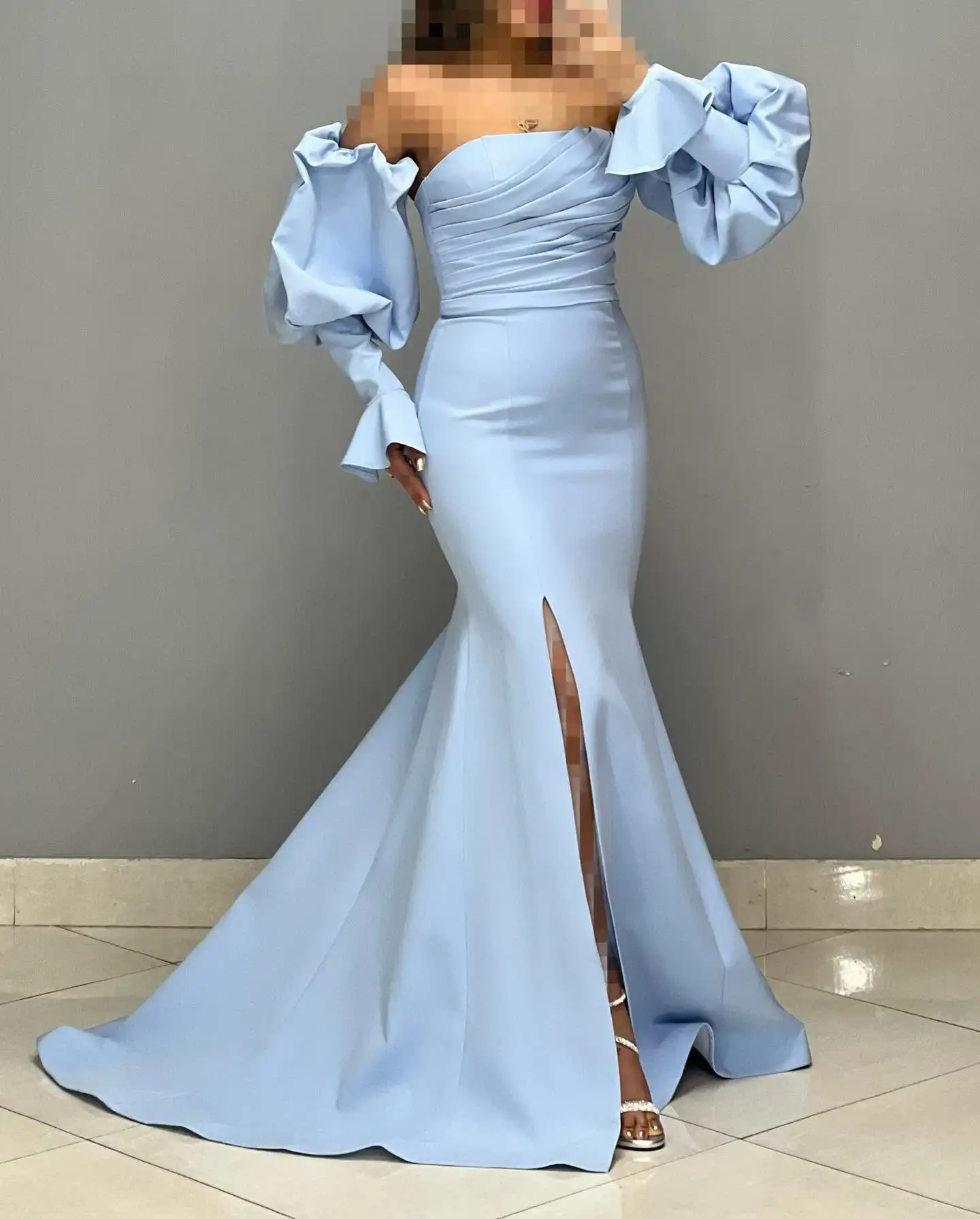 Customized Modern Jersey Mermaid Detachable Sleeve Evening Dresses Strapless Panel Train Special Occasion Gowns Exquis
Customized Modern Jersey Mermaid Detachable Sleeve Evening Dresses Strapless Panel Train Special Occasion Gowns Exquis
