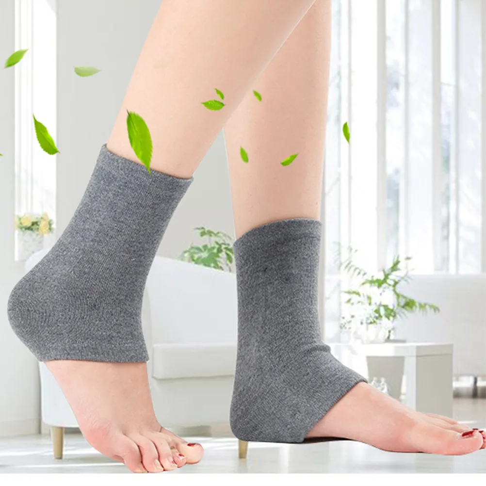 Wool Foot Sleeve Elastic Breathable Ankle Socks Grey Long Adjustable Warm Foot Cover for Yoga Basketball Football Sports
Wool Foot Sleeve Elastic Breathable Ankle Socks Grey Long Adjustable Warm Foot Cover for Yoga Basketball Football Sports