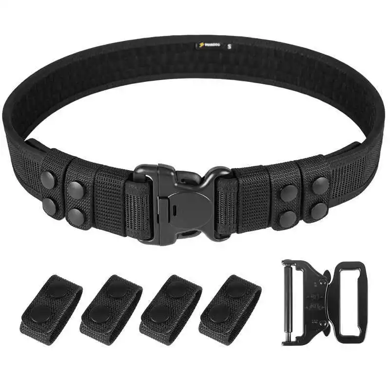 Patrol duty security belt tactical waistband quick release buckle MOLLE system external nylon thickened single-layer
Patrol duty security belt tactical waistband quick release buckle MOLLE system external nylon thickened single-layer