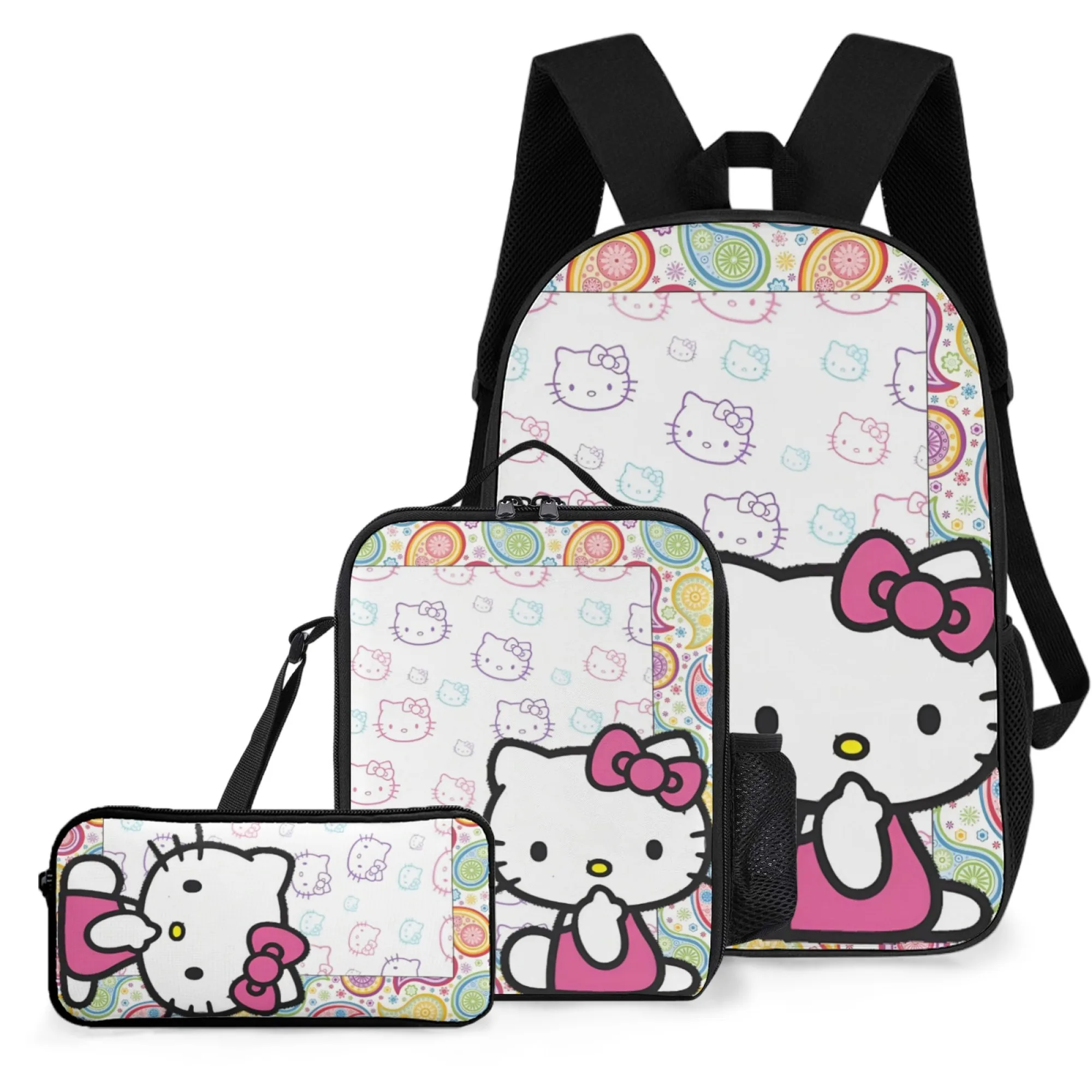 Многофункциональная школьная сумка Hello Kitty Sanrio, сумка для книг с принтом, сумка для книг «Снова в школу», аниме, 17-дюймовый пенал, школьный рюкзак, сумка для обеда
Многофункциональная школьная сумка Hello Kitty Sanrio, сумка для книг с принтом, сумка для книг «Снова в школу», аниме, 17-дюймовый пенал, школьный рюкзак, сумка для обеда