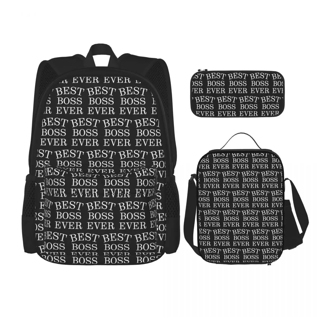 Lady Best Boss Ever Backpacks Boys Girls Bookbag School Bags Rucksack Lunch Bag Pen Bag Three-Piece Set
Lady Best Boss Ever Backpacks Boys Girls Bookbag School Bags Rucksack Lunch Bag Pen Bag Three-Piece Set