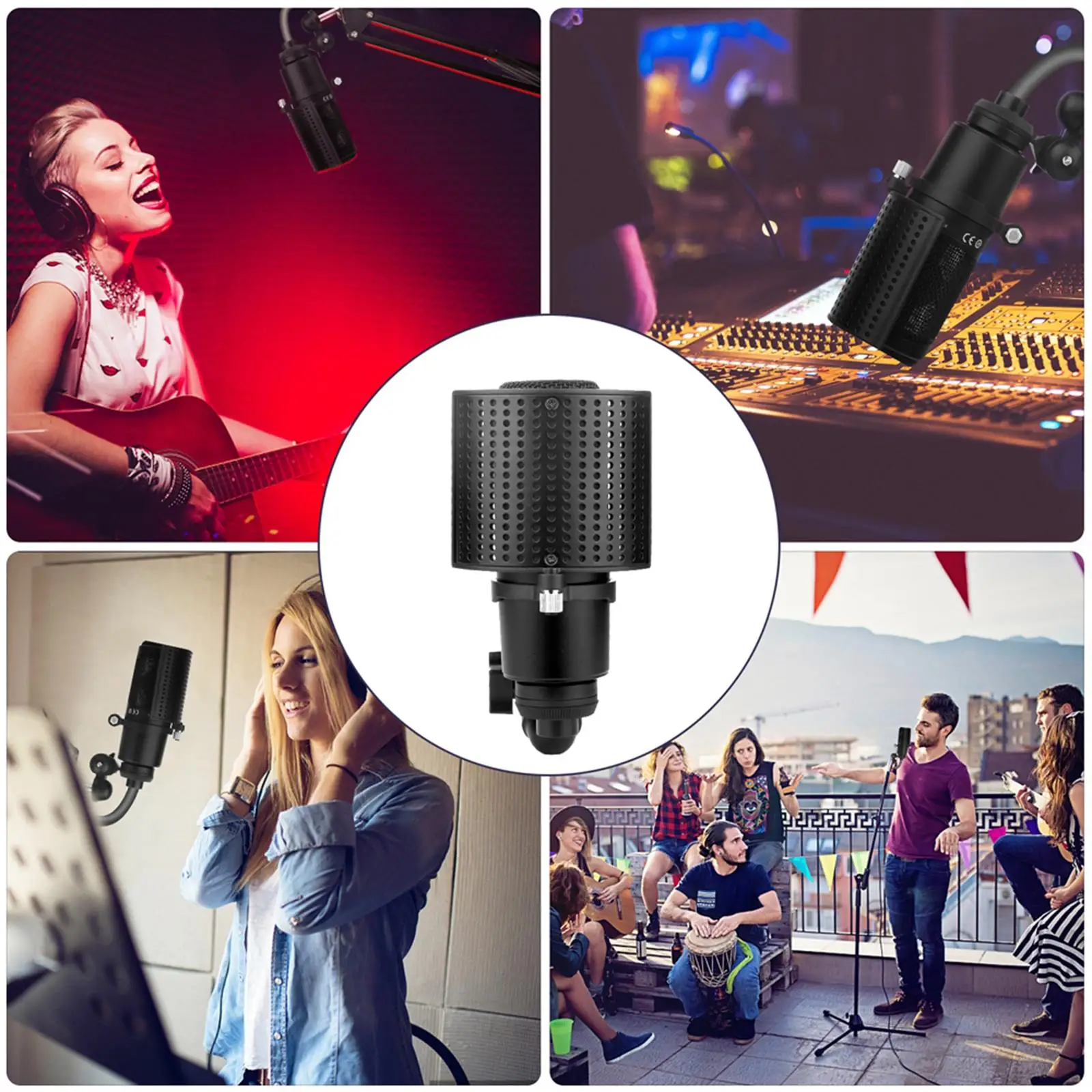 Mic Filter Handheld Mic Mask for Videos Soundproofing Condenser
Mic Filter Handheld Mic Mask for Videos Soundproofing Condenser
