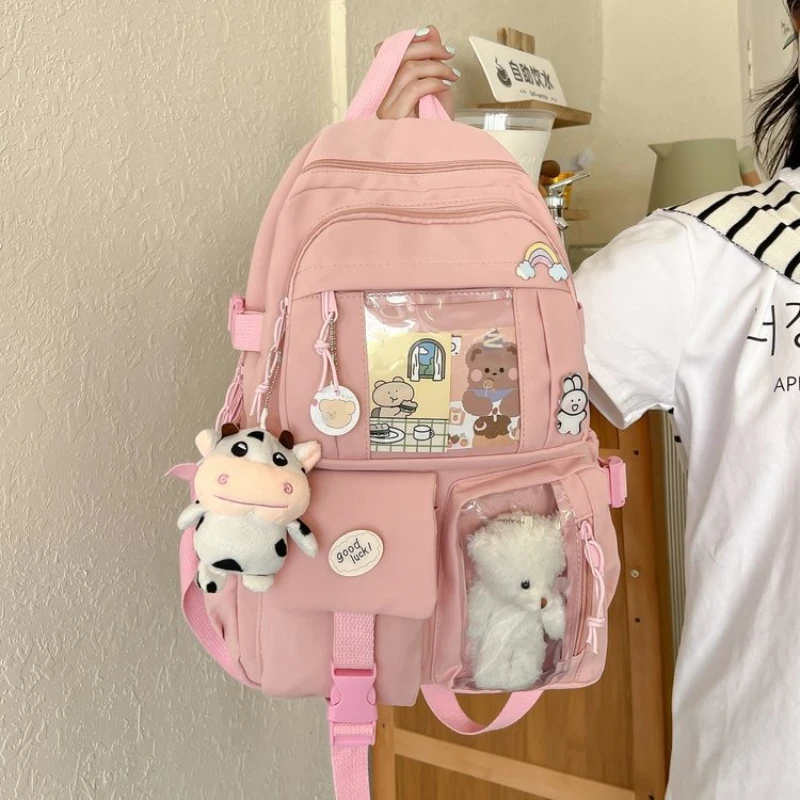 Korean multi-layer schoolbag with pain bag lazy large-capacity backpack student schoolbag trend research travel
Korean multi-layer schoolbag with pain bag lazy large-capacity backpack student schoolbag trend research travel