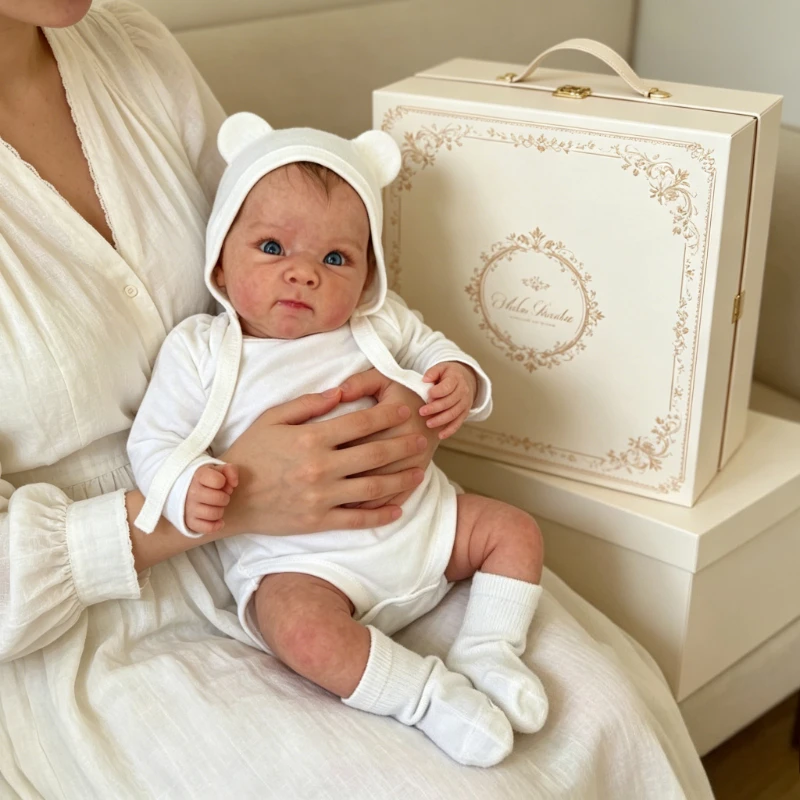 45cm Newborn Bettie Reborn Doll Silicone Vinly Baby with Rooted Hair Painting 3D Skin Visible Veins Multiple Layers Gifts
45cm Newborn Bettie Reborn Doll Silicone Vinly Baby with Rooted Hair Painting 3D Skin Visible Veins Multiple Layers Gifts