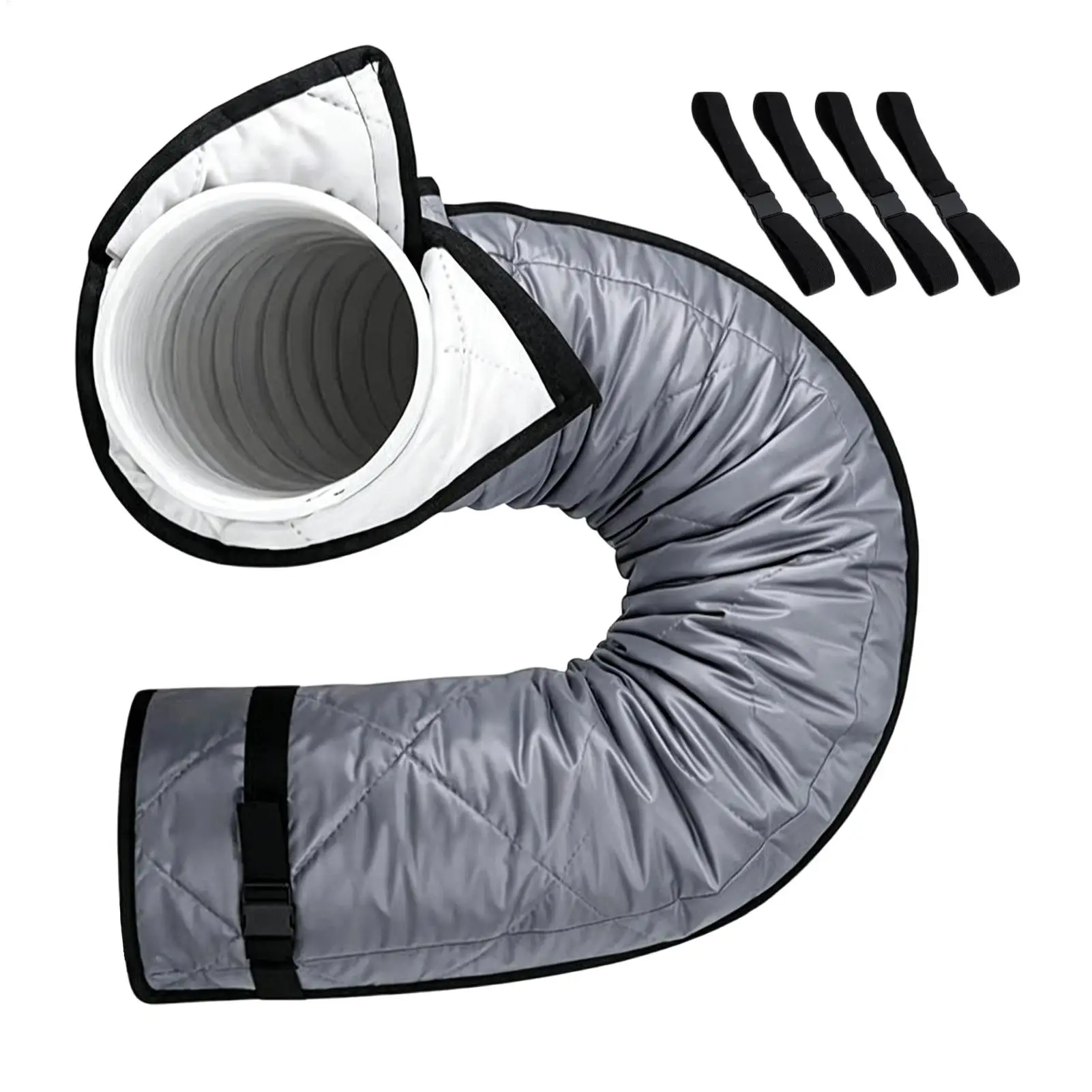 Adjustable Portable AC Hose Insulation Sleeve Heat Proof Pipe Wrap for 5 to 5.9 Inch Window Door RV Garage Outdoor Installation
Adjustable Portable AC Hose Insulation Sleeve Heat Proof Pipe Wrap for 5 to 5.9 Inch Window Door RV Garage Outdoor Installation