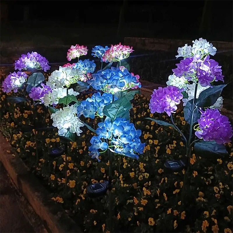 3 Head Hydrangea Rose Flower Outdoor Solar Led Light Garden Lawn Lamps for Garden Decoration Mother's Day Graduation Wedding
3 Head Hydrangea Rose Flower Outdoor Solar Led Light Garden Lawn Lamps for Garden Decoration Mother's Day Graduation Wedding