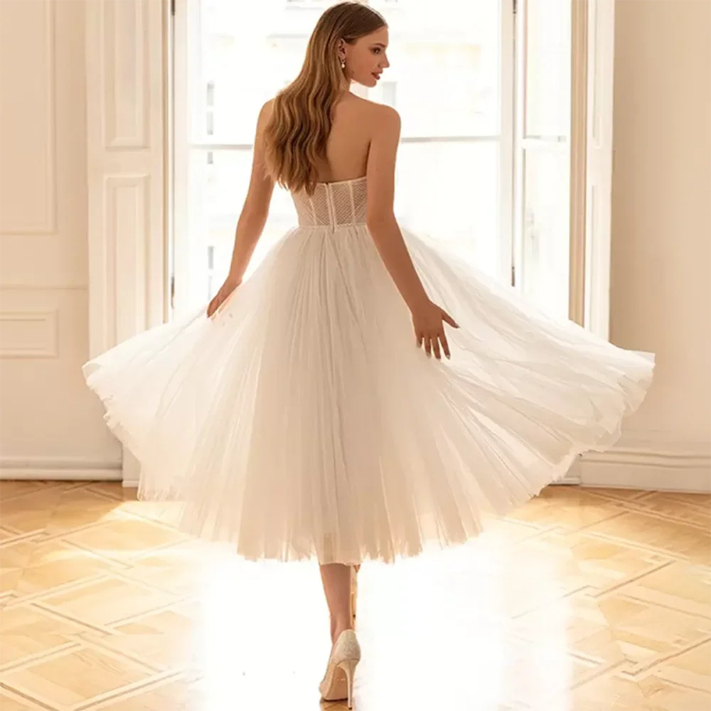 Fairy Wedding Dress A-Line Sheath Mid-Calf Wedding Dress for Bridal Bridesmaid Party Holiday Prom Cocktail Homecoming 
Fairy Wedding Dress A-Line Sheath Mid-Calf Wedding Dress for Bridal Bridesmaid Party Holiday Prom Cocktail Homecoming