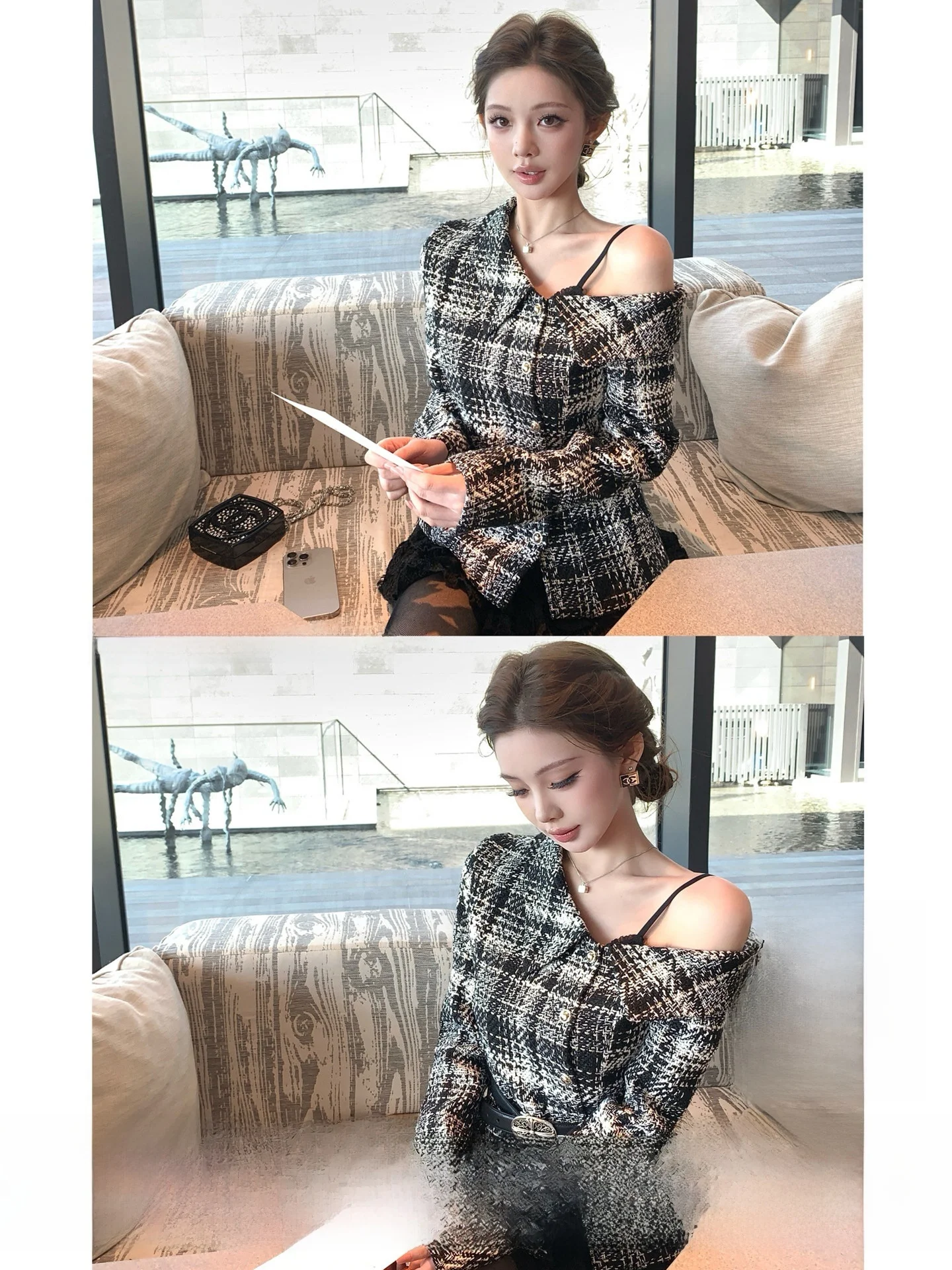 Твидовое женское пальто с длинными рукавами и узором в виде птиц, повседневная одежда, китайский бренд Qiu Rouyao
Твидовое женское пальто с длинными рукавами и узором в виде птиц, повседневная одежда, китайский бренд Qiu Rouyao