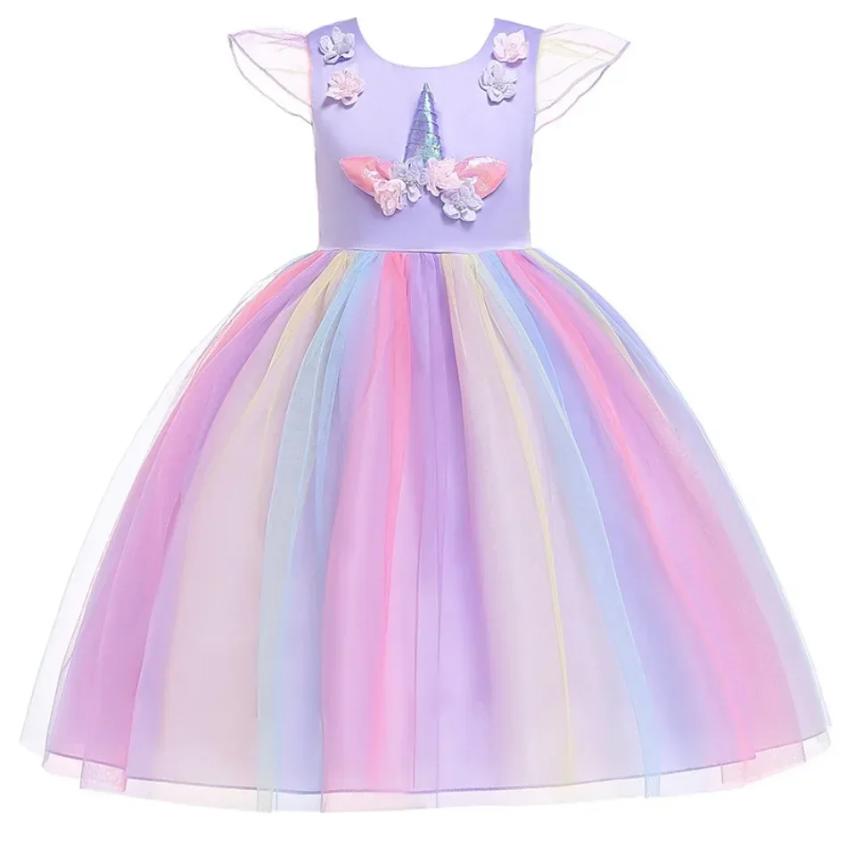 Kids Unicorn Dress for Girls Flower Appliques Ball Gown Elegant Party Costumes Little Girl Princess Dresses Children Clothing
Kids Unicorn Dress for Girls Flower Appliques Ball Gown Elegant Party Costumes Little Girl Princess Dresses Children Clothing