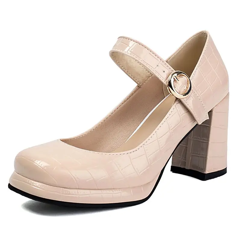 SIMLOVEYO Блокированные туфли на платформе с пряжкой и ремешком, большой размер 43, 44, блестящие милые туфли для свиданий, брендовые женские туфли-лодочки Мэри Джейн с круглым носком
SIMLOVEYO Блокированные туфли на платформе с пряжкой и ремешком, большой размер 43, 44, блестящие милые туфли для свиданий, брендовые женские туфли-лодочки Мэри Джейн с круглым носком