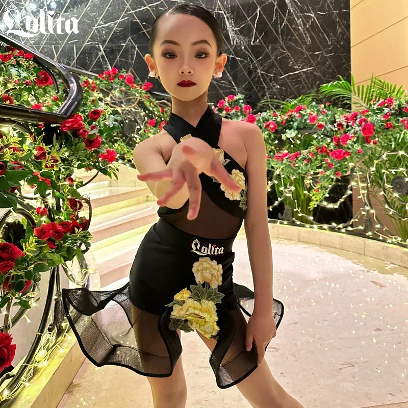 Rumba Samba Salsa Latin Dance Dress Girl Stage Clothes Girl Kid's Dress Clothes for Dancing Dancewear Split Set Dance Mini Dress
Rumba Samba Salsa Latin Dance Dress Girl Stage Clothes Girl Kid's Dress Clothes for Dancing Dancewear Split Set Dance Mini Dress