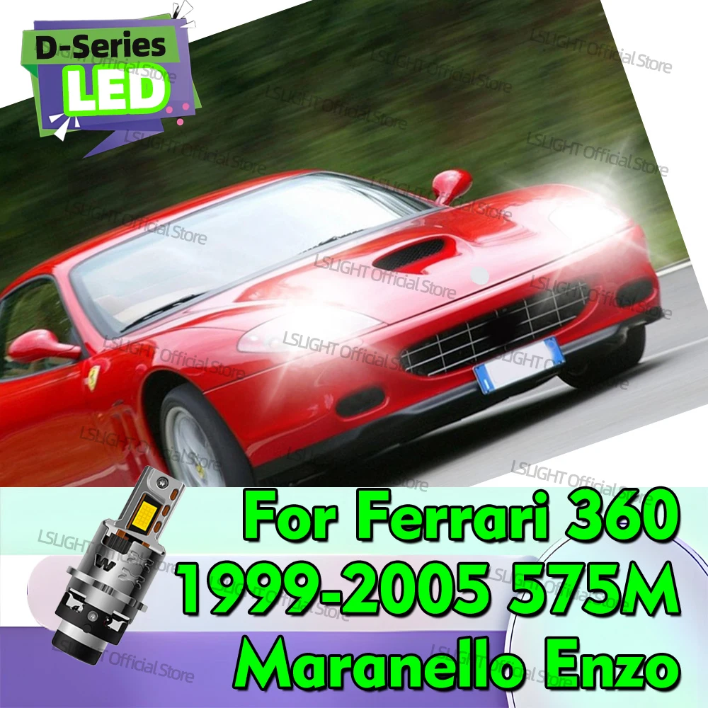 2x 6000K светодиодные фары D2S D2R супер яркие 30000LM 12V для Ferrari 360 1999-2005 575M Maranello 2002-2006 Enzo 2002 2003 2004
2x 6000K светодиодные фары D2S D2R супер яркие 30000LM 12V для Ferrari 360 1999-2005 575M Maranello 2002-2006 Enzo 2002 2003 2004