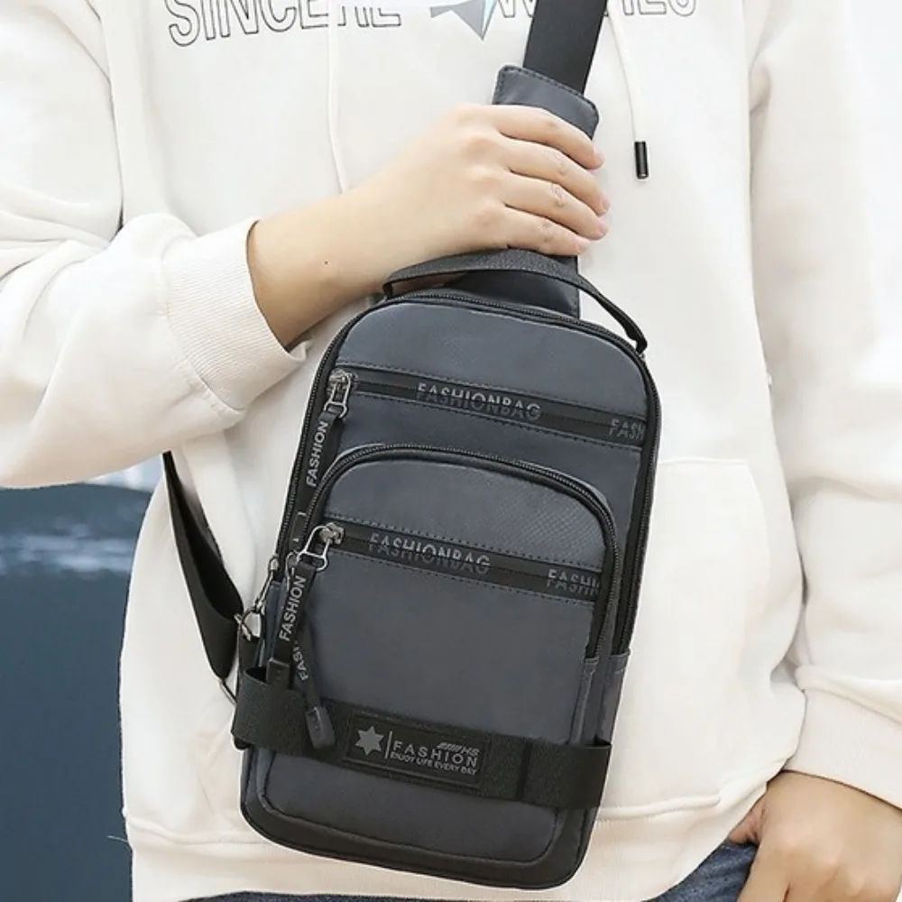 All-Match Multi Pockets Men Chest Bag Shoulder Bag Multifunction Sports Message Bag Solid Color Zipper Crossbody Bag Outdoor
All-Match Multi Pockets Men Chest Bag Shoulder Bag Multifunction Sports Message Bag Solid Color Zipper Crossbody Bag Outdoor