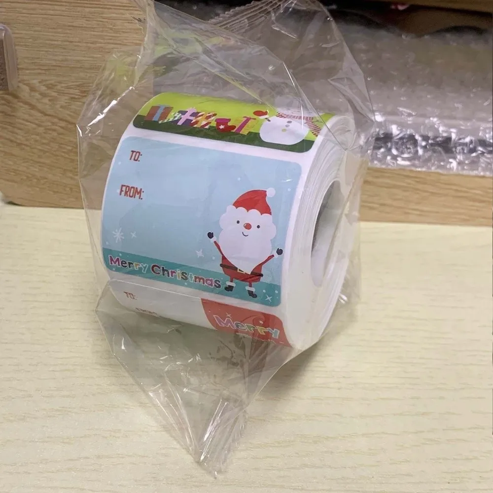 500Pcs 5x3.8cm Christmas Gift Tags Self Adhesive Snowman Santa Elk Christmas Festive Seal Labels
500Pcs 5x3.8cm Christmas Gift Tags Self Adhesive Snowman Santa Elk Christmas Festive Seal Labels