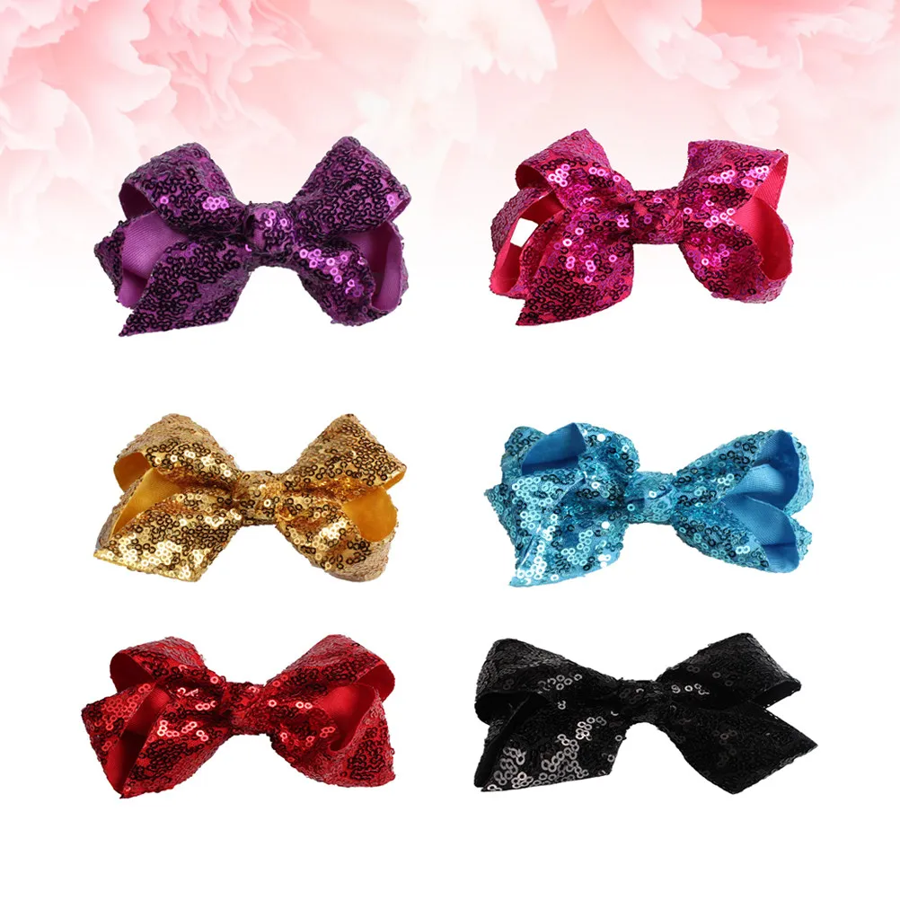 6Pcs Sequins Hair Bow Clips Colorful Metal Alligator Clip Sparkly Hairpins Party Hair Accessories for Kids Teens Toddlers
6Pcs Sequins Hair Bow Clips Colorful Metal Alligator Clip Sparkly Hairpins Party Hair Accessories for Kids Teens Toddlers