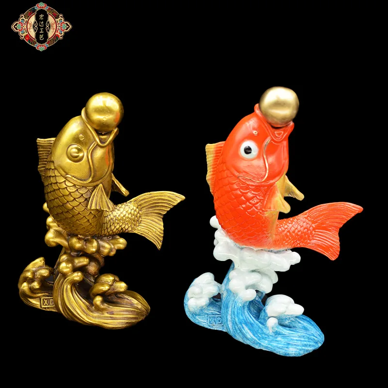 Brass Painted You Have More than Leaping Carp Home Hallway Copper Fish Gift Decoration Every Year
Brass Painted You Have More than Leaping Carp Home Hallway Copper Fish Gift Decoration Every Year
