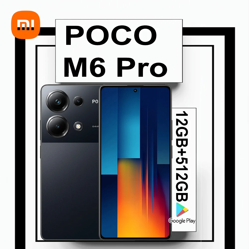 XIAOMI/POCO M6 Pro 4G smartphone 12GB+512GB large memory/5000mAh battery/64MP+8MP+2MP three-camera combination camera
XIAOMI/POCO M6 Pro 4G smartphone 12GB+512GB large memory/5000mAh battery/64MP+8MP+2MP three-camera combination camera