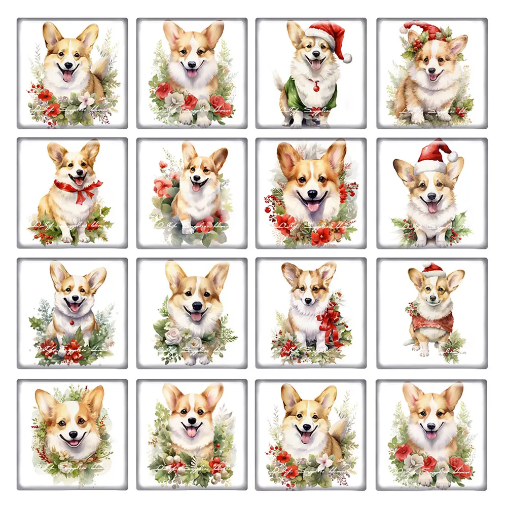 10pcs/lots Christmas X-mas Winter Dog Puppy Square Photo Glass Cabochon Charms Demo Flat Back Cameo For Diy Jewelry Making
10pcs/lots Christmas X-mas Winter Dog Puppy Square Photo Glass Cabochon Charms Demo Flat Back Cameo For Diy Jewelry Making