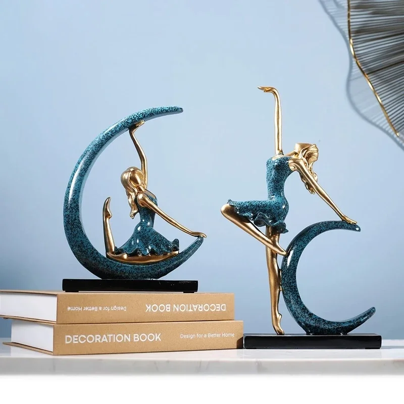 Moon Girl Figure Ballet Dancer Statue Living Room TV Cabinet Decoration Ornaments Birthday Gifts Artware Home Decor ggr
Moon Girl Figure Ballet Dancer Statue Living Room TV Cabinet Decoration Ornaments Birthday Gifts Artware Home Decor ggr