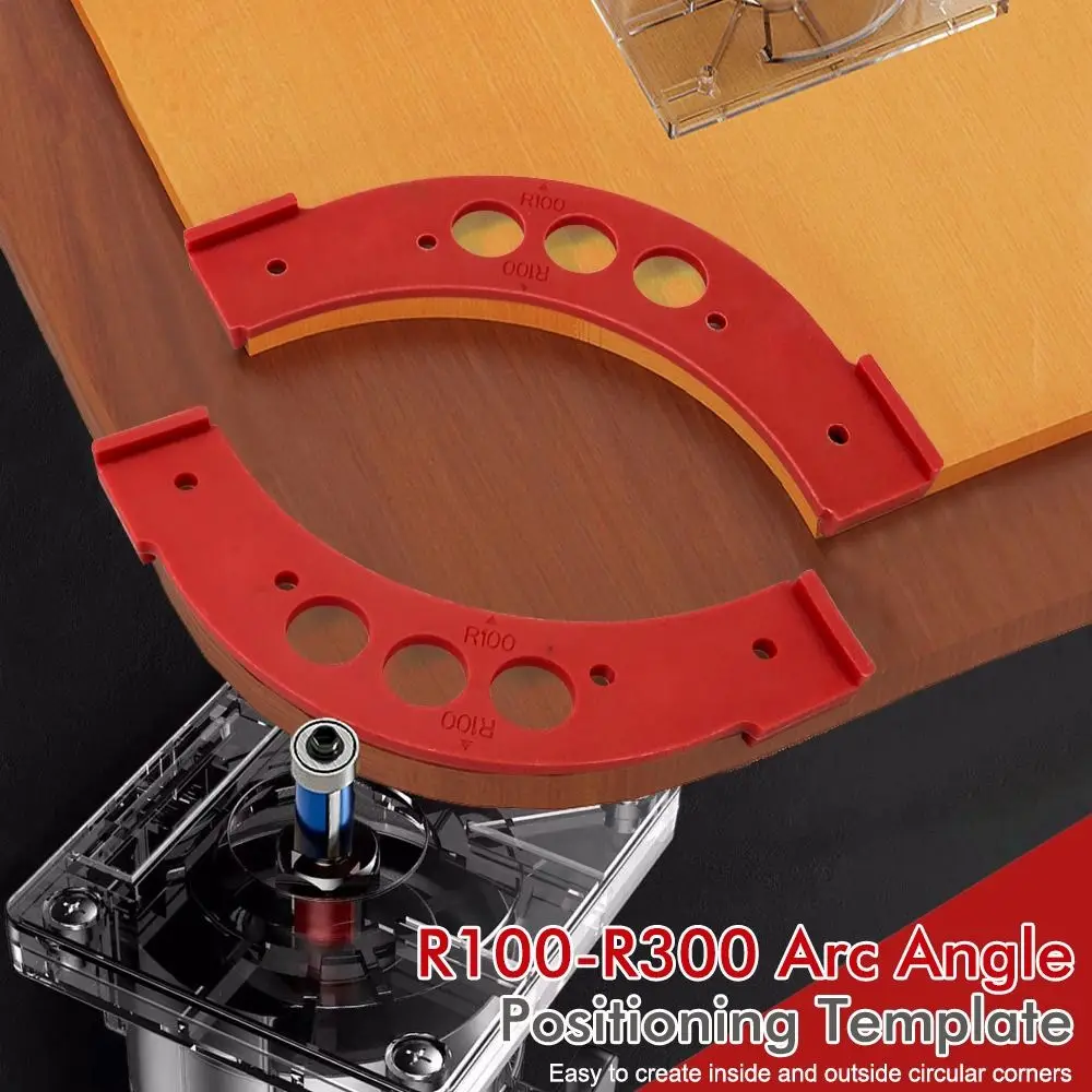 Precise Inner & Outer Woodworking Round Formold Reusable Positioning Tool Semi-circular Template Corner Trimming Tools
