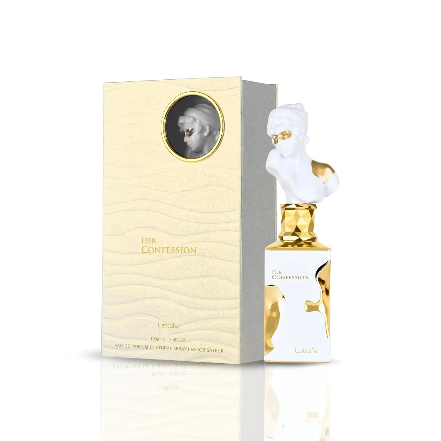 YARA LATTAFA Her Confession Eau de Parfum 100ML With Original Gift Box Long Lasting Elegant Floral Vanilla Fragrance Women Perfume Unique White Gold Sculpture Bust Cap Bottle Luxury Artistic Scent Wedding Holiday Gift for Ladies
YARA LATTAFA Her Confession Eau de Parfum 100ML With Original Gift Box Long Lasting Elegant Floral Vanilla Fragrance Women Perfume Unique White Gold Sculpture Bust Cap Bottle Luxury Artistic Scent Wedding Holiday Gift for Ladies
